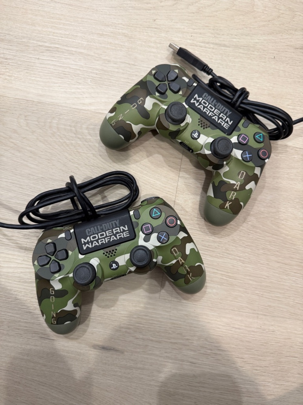 Sony Call of Duty (2) Camouflage Green Wireless Game Controllers